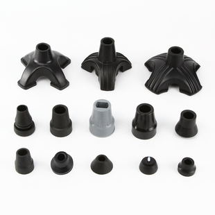 乐来福老人拐杖单脚三脚四脚脚垫专用拐杖脚套橡牛筋胶橡皮皮垫