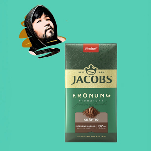 德国直邮 【全场满300包邮】Jacobs皇冠浓烈咖啡粉500g