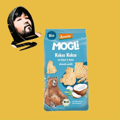 德国直邮【全场满300包邮】mogli3岁+demeter有机椰子味饼干125g