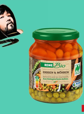 德国直邮【全场满300包邮】rewe有机豌豆绿萝卜330g