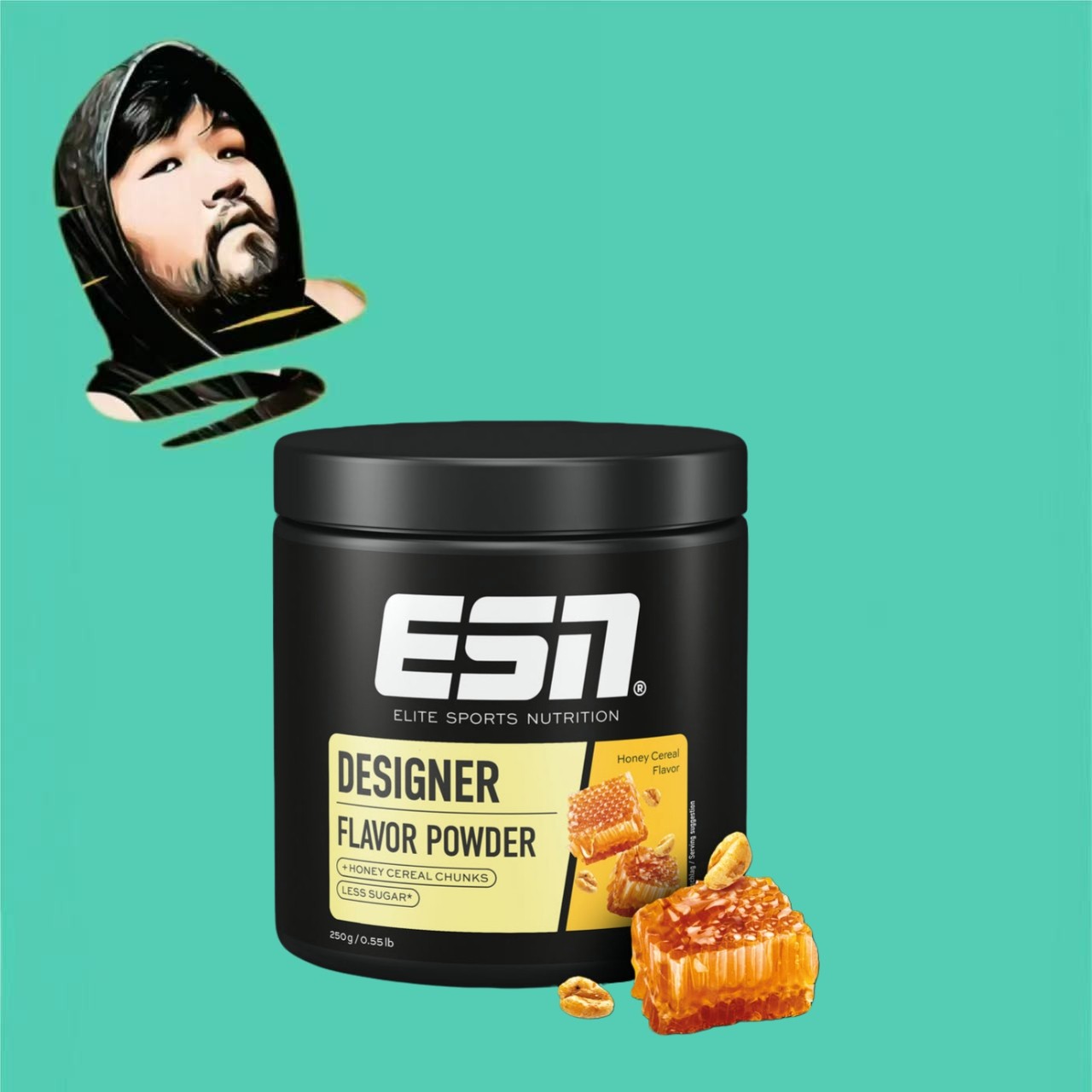德国直邮【全场满300包邮】ESN蜂蜜谷物设计师风味粉250g