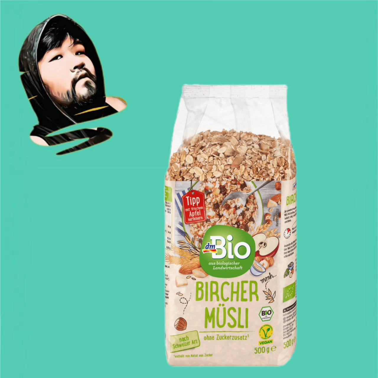 德国直邮【全场满300包邮】dm bio有机瑞士桦木麦片500g