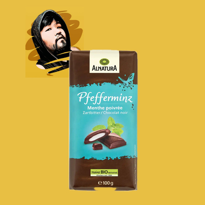 德国直邮【满300包邮】alnatura安娜图拉有机胡椒薄荷巧克力100g