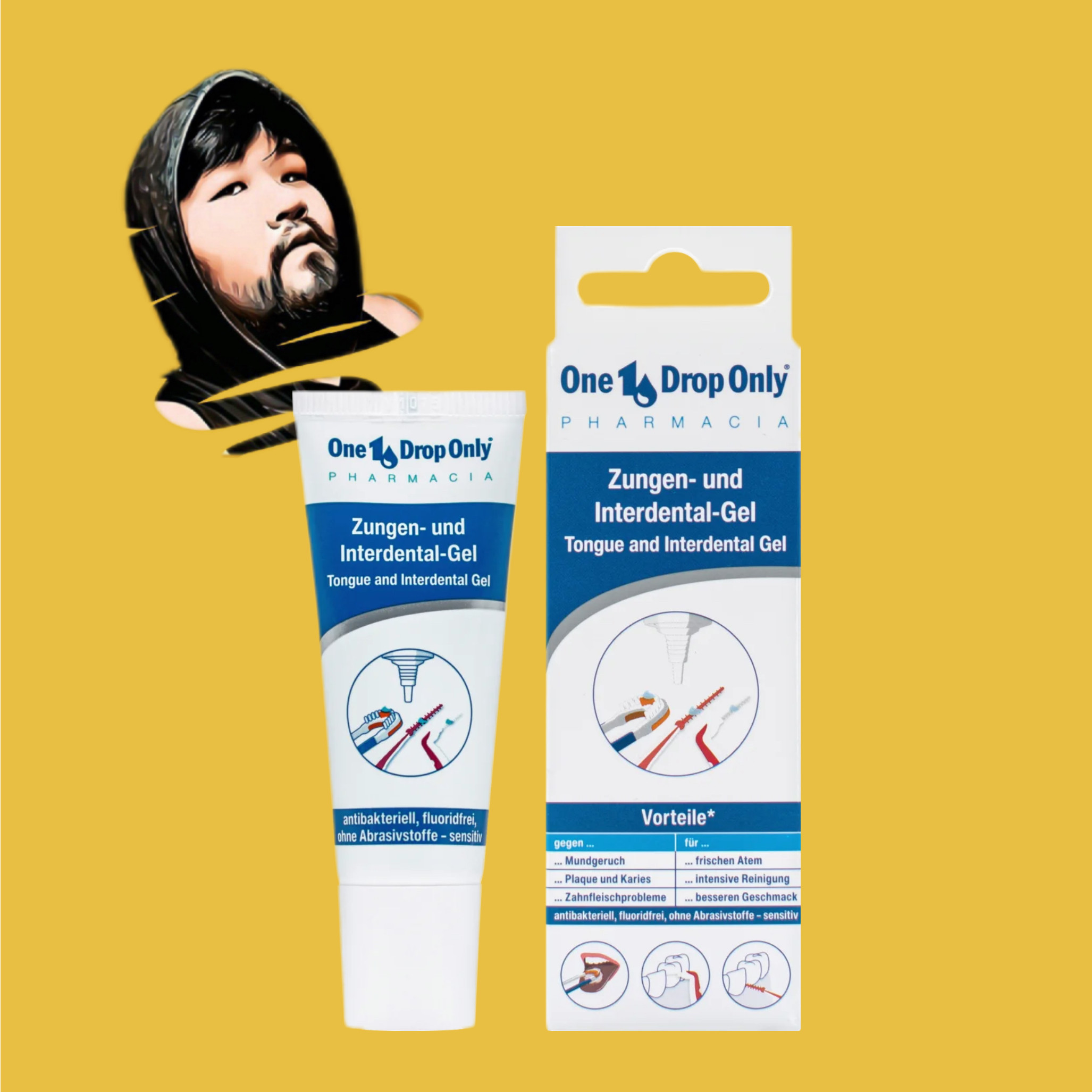 德国直邮【全场满300包邮】one drop only舌头牙缝清洁凝胶25ml