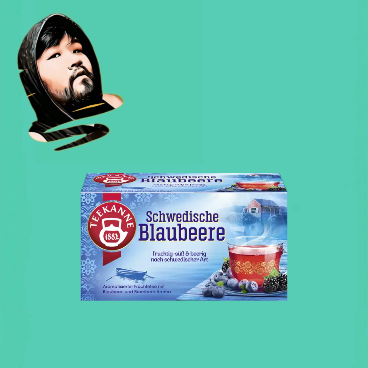 德国直邮【全场满300包邮】teekanne瑞典蓝莓水果茶45g