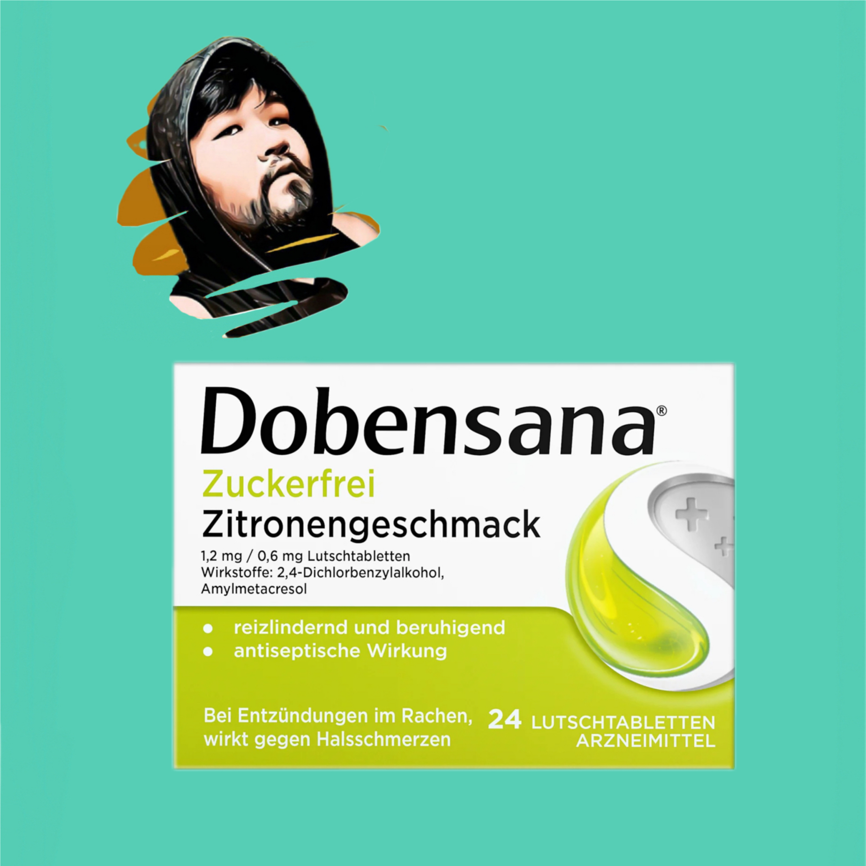 德国直邮【全场满300包邮】Dobensana无糖柠檬含片24片