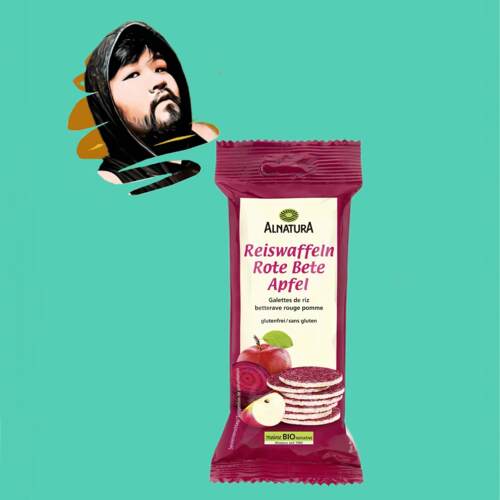 德国直邮满300包邮alnatura安娜图拉有机苹果甜菜根米饼23.5g