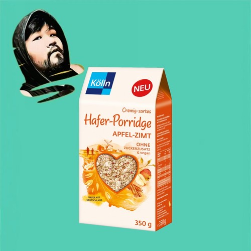 德国直邮【全场满300包邮】Kolln苹果肉桂燕麦350g