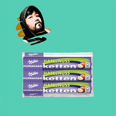 德国直邮【全场满300包邮】milka妙卡榛子巧克力卷三连包120g