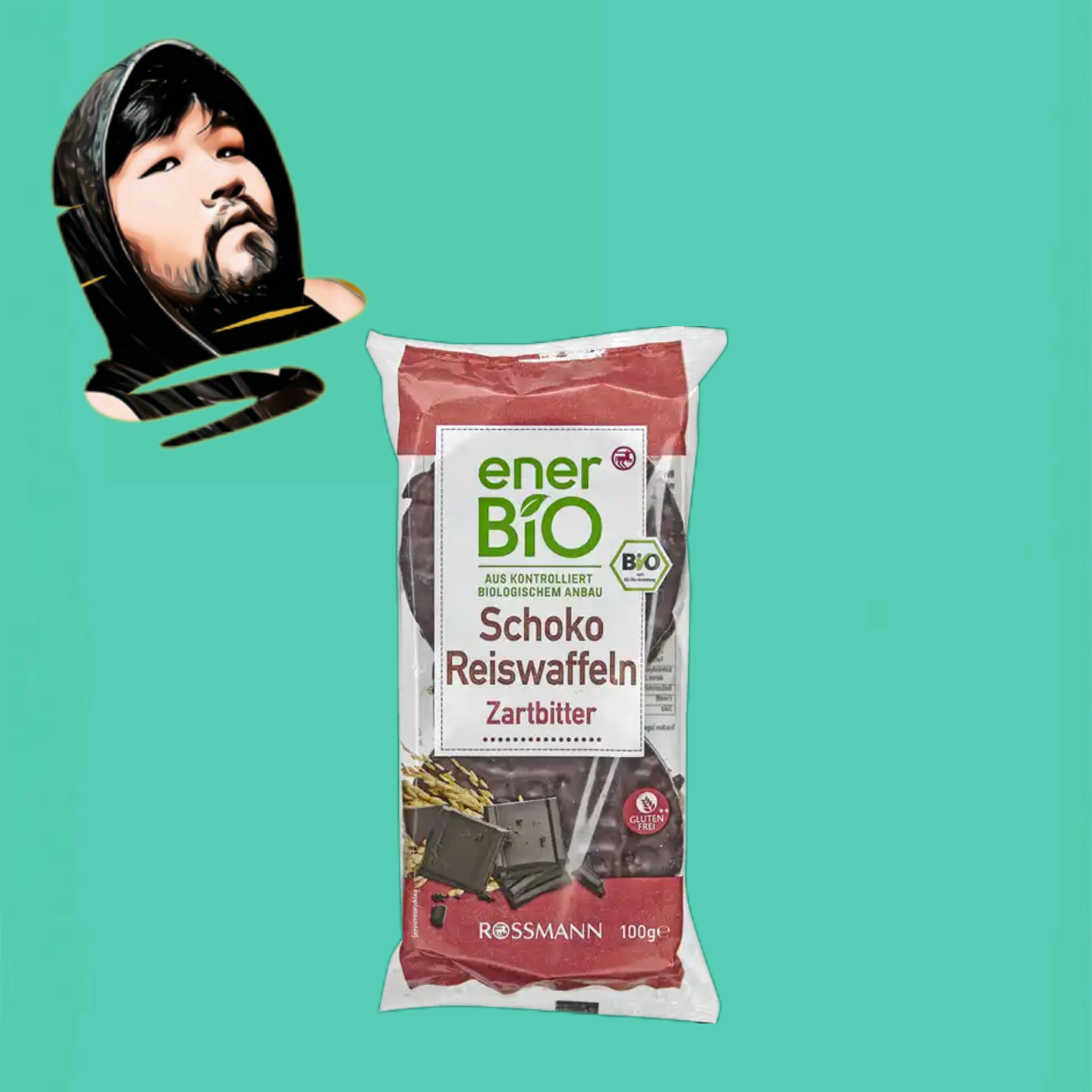 德国直邮【全场满300包邮】ener bio有机黑巧克力华夫米饼100g