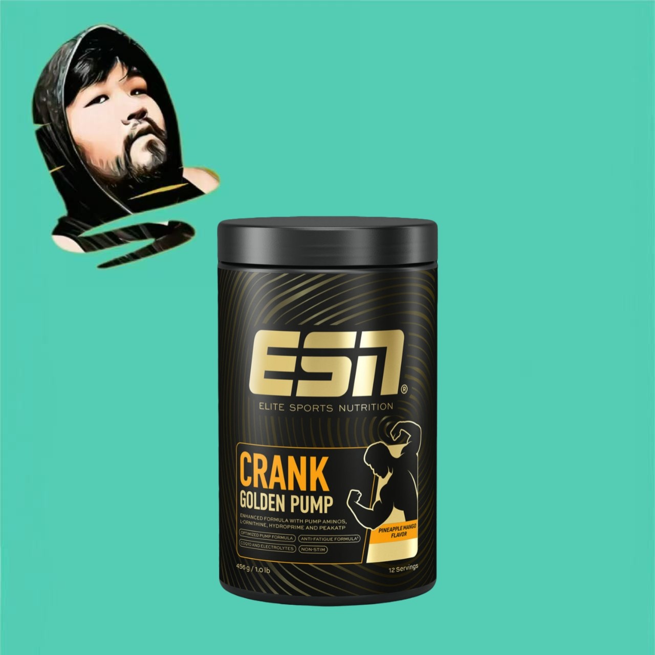 德国直邮【全场满300包邮】ESN金牌氮泵菠萝芒果味日常粉456g