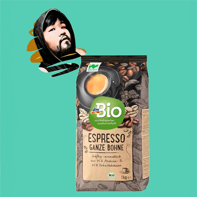德国直邮【全场满300包邮】dm bio有机浓缩意式咖啡豆1kg