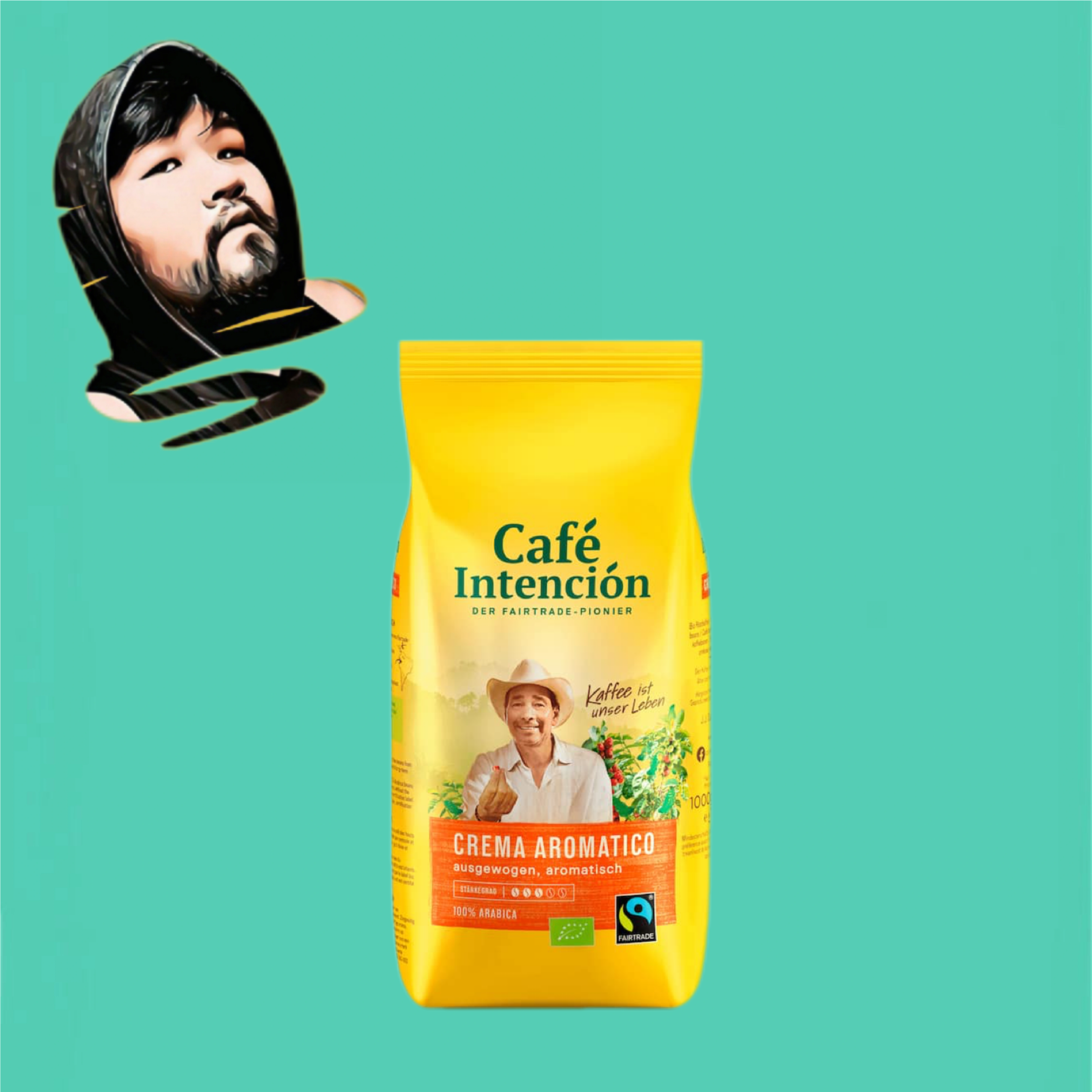 德国直邮【全场满300包邮】Intencion有机香醇奶油咖啡豆1kg