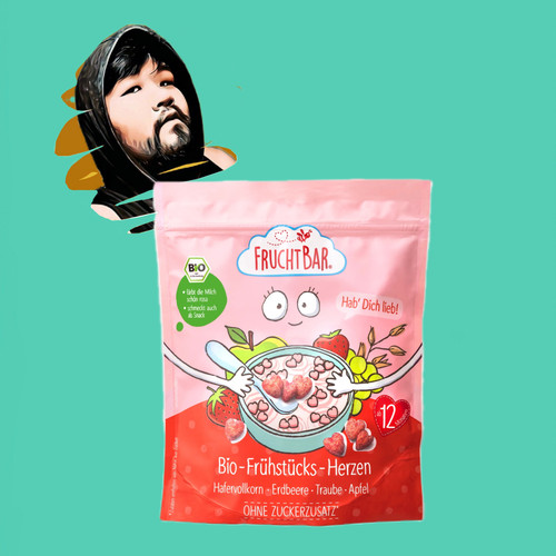 德国直邮满300包邮fruchtbar福乐蓓1岁+有机水果燕麦球125g