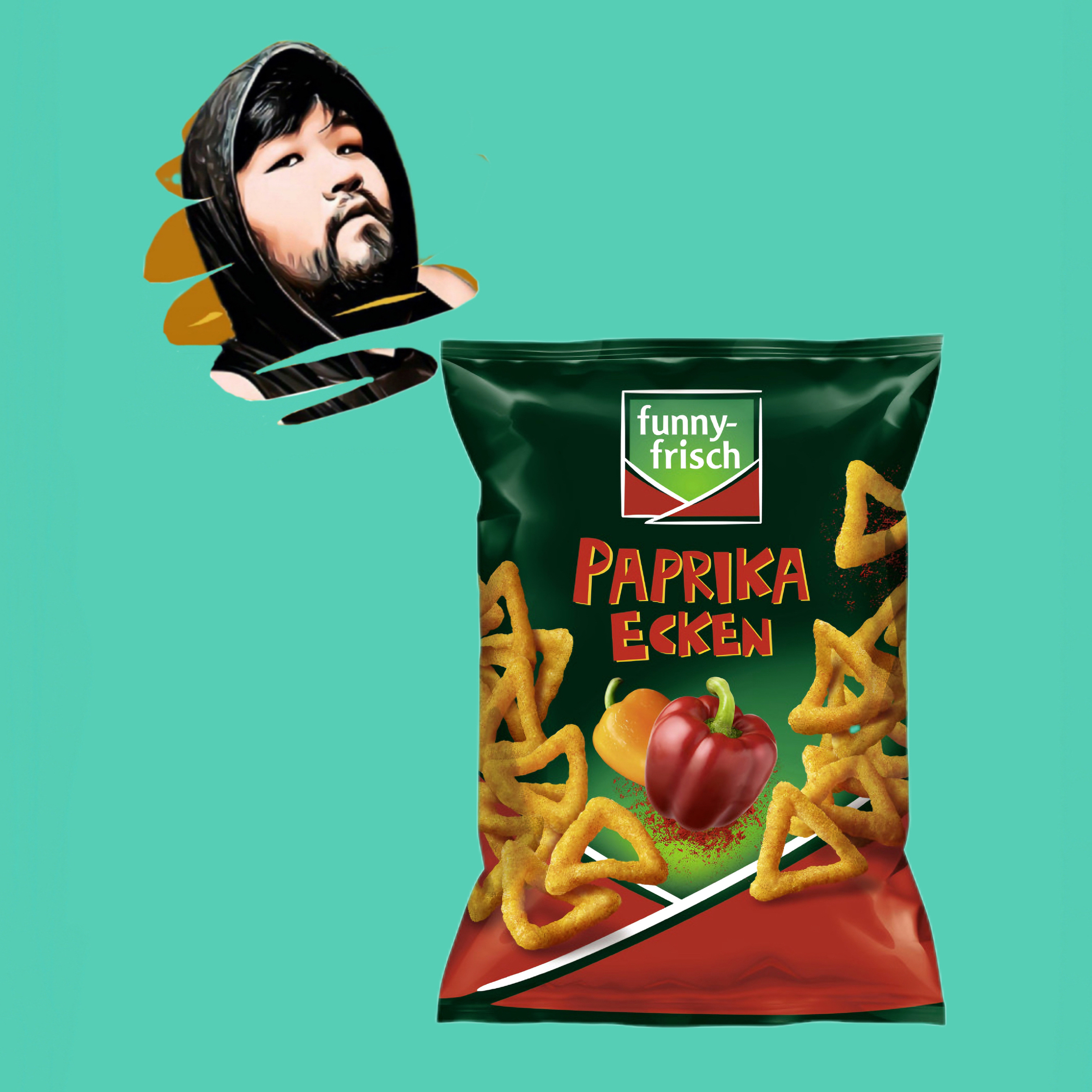 德国直邮【全场满300包邮】funny frisch三角酥甜椒口味75g