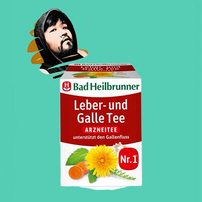 德国直邮【全场300包邮】Bad Heilbrunner姜黄蒲公英茶14g（8袋）