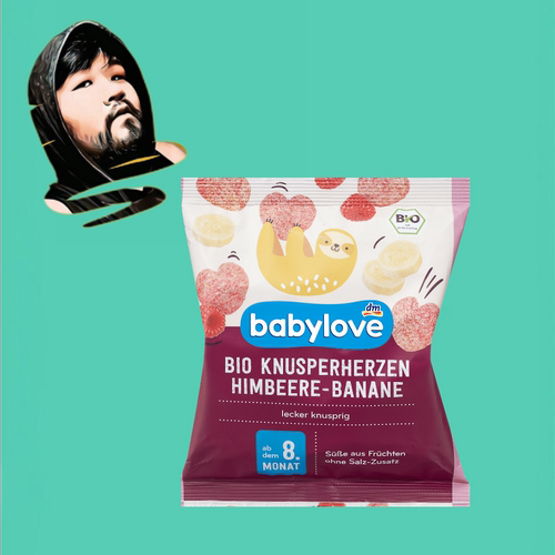 德国直邮【全场满300包邮】babylove有机8个月+香蕉树莓爱心脆30g