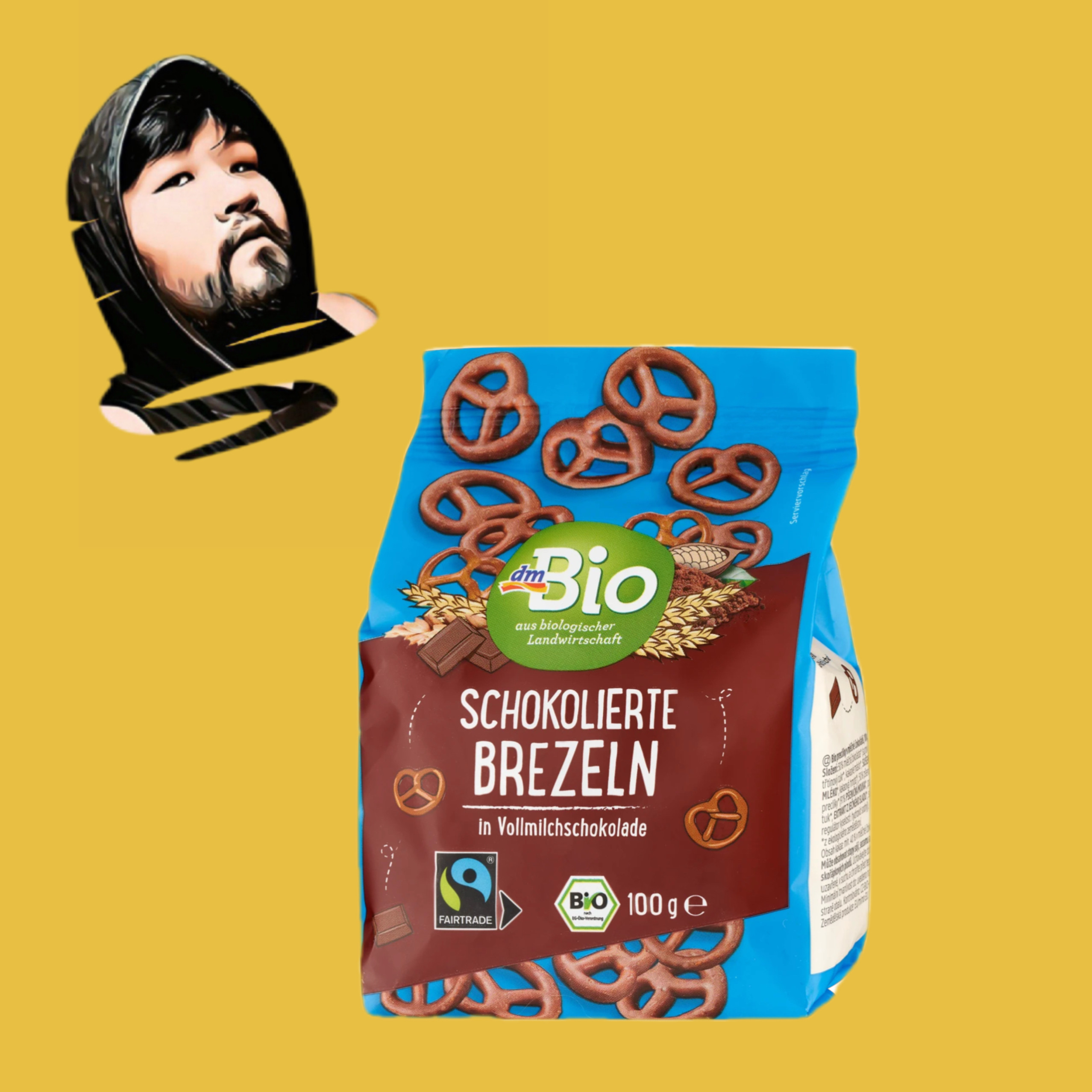 德国直邮【全场满300包邮】dm bio有机牛奶巧克力八字小饼干100g