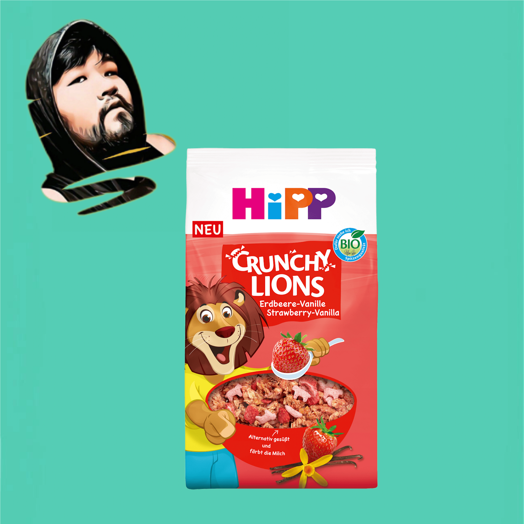 德国直邮【全场满300包邮】HIPP有机儿童草莓香草酥脆燕麦300g