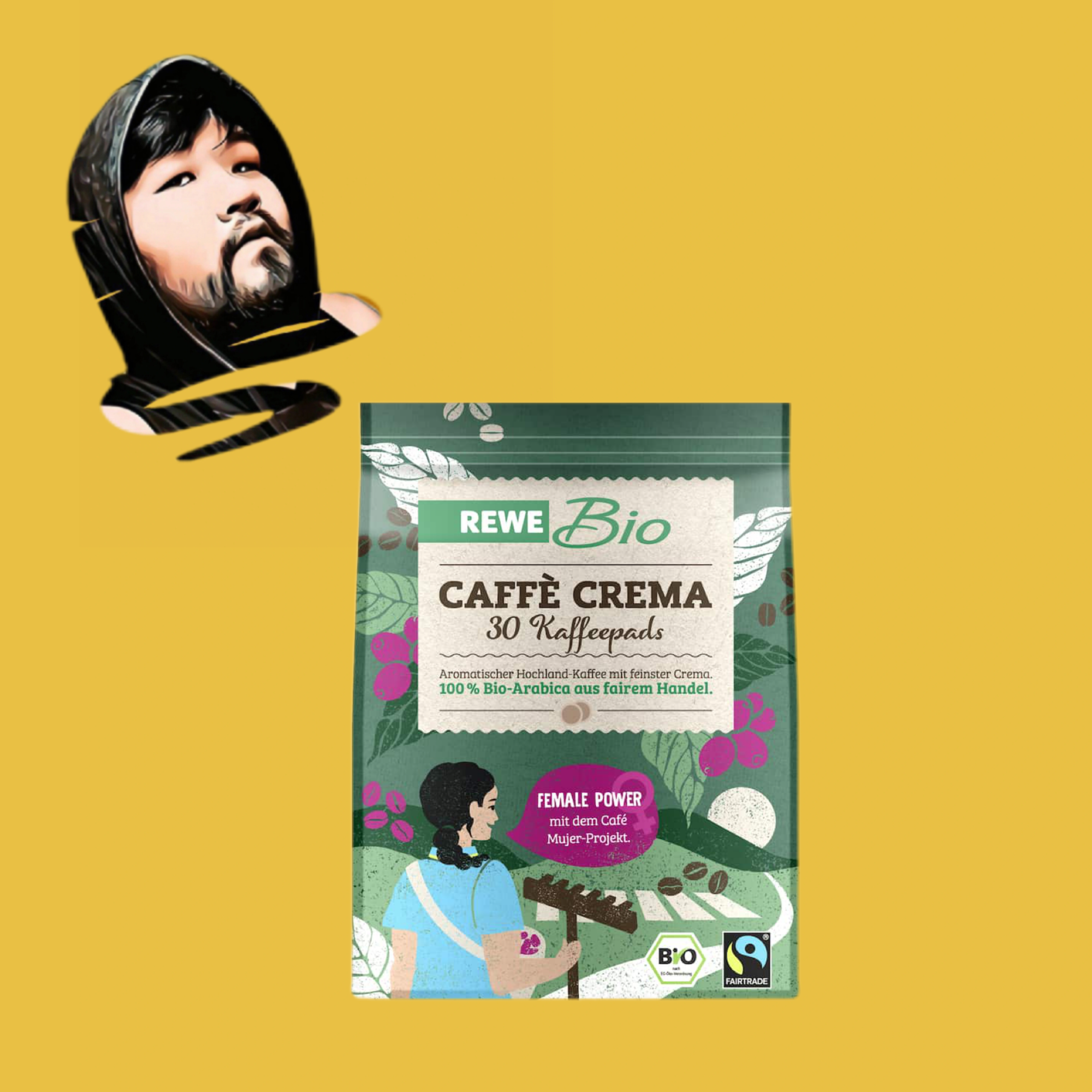 德国直邮【全场满300包邮】Rewe有机奶油咖啡垫219g