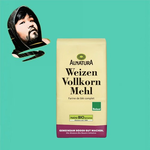 德国直邮【全场300包邮】alnatura有机demeter小麦全麦面粉1kg