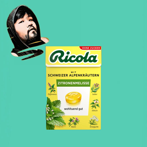 德国直邮【全场满300包邮】Ricola瑞士阿尔卑斯蜜蜂花草本喉糖50g