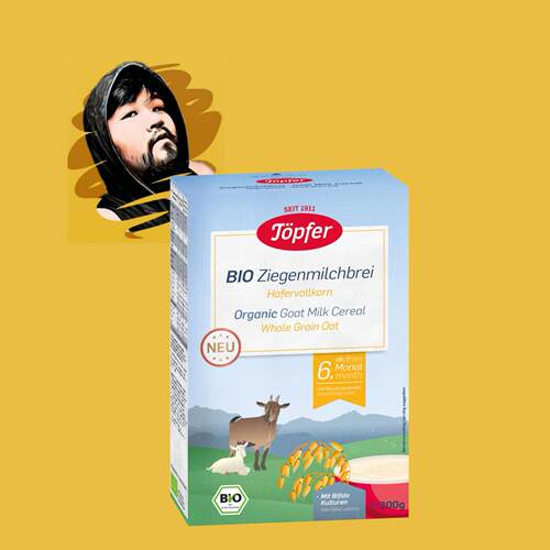 【全场300包邮】德国直邮topfer6个月+有机山羊奶多谷物奶糊200g