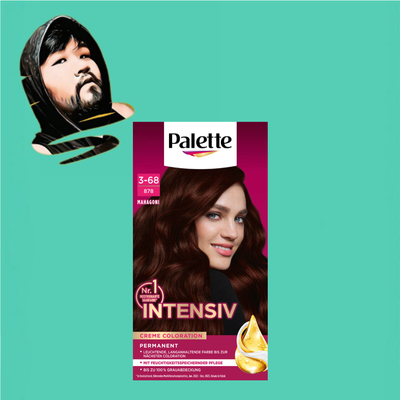 德国直邮【满300包邮】poly palette施华蔻878桃花心木棕天然染发