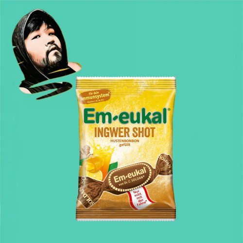德国直邮【全场满300包邮】Em-eukal夹心姜糖75g
