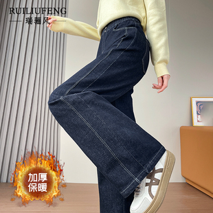 可拆卸羽绒牛仔裤 外穿2025加绒加厚白鹅绒东北零下40度防寒 女冬季
