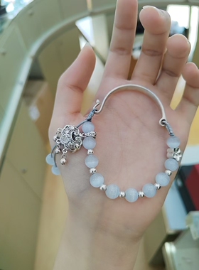 纯银手链女款轻奢小众设计感高级手串送女友闺蜜生日礼物
