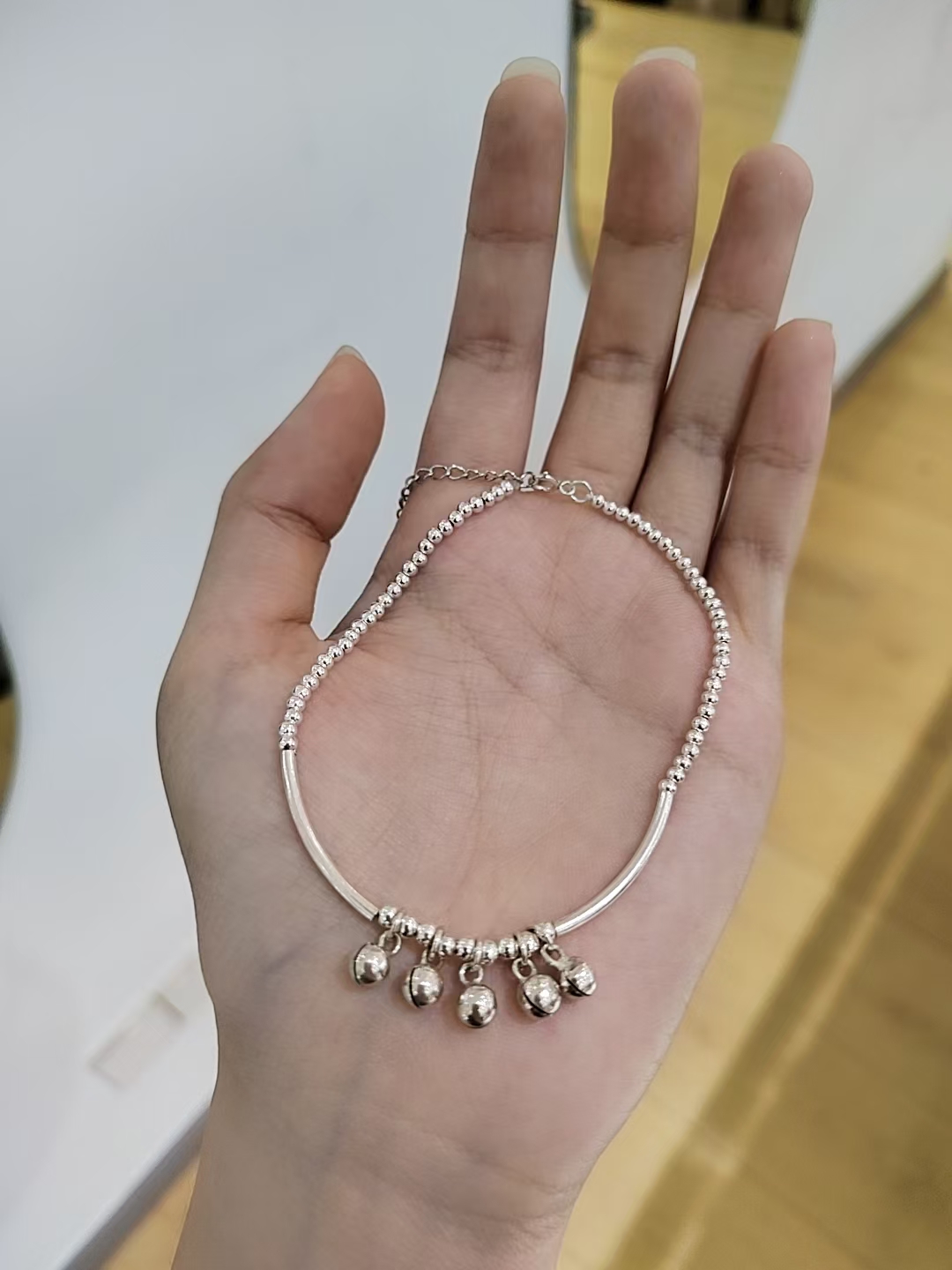 纯银铃铛女款时尚设计款脚链