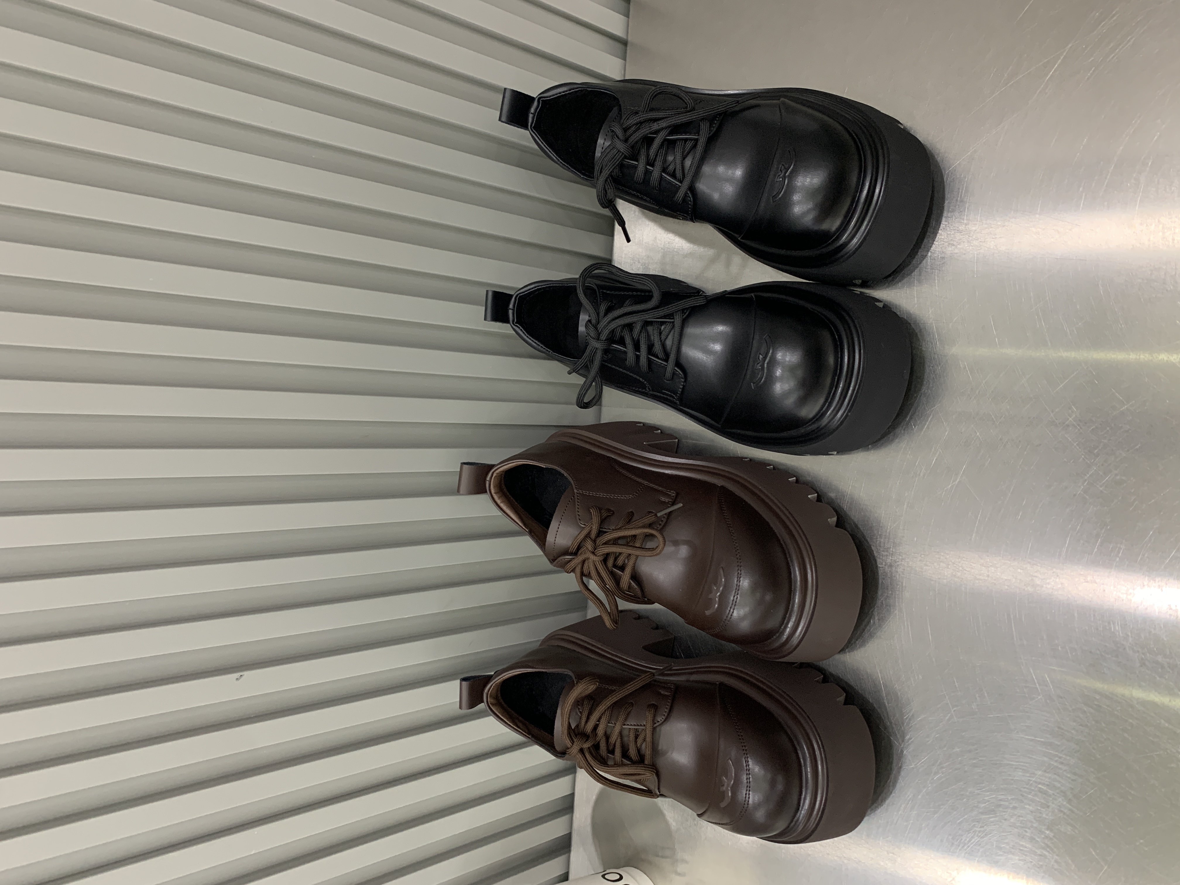 复古英伦风乐福鞋2025秋冬新款增高粗跟厚底百搭擦色黑色小皮鞋女