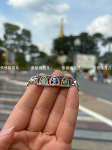 泰国佛牌龙婆瑞手链纯银材质手镯特色佛牌情侣