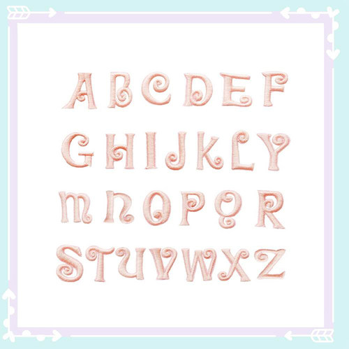 DIY粉色英文字母龙骧自粘包布贴