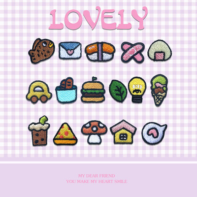 可爱小物刺绣补丁贴小号布贴