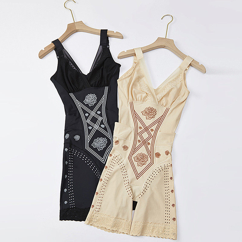 后脱塑身衣收腹束腰提臀薄无痕连体燃美体塑形体雕瘦身束身内衣脂