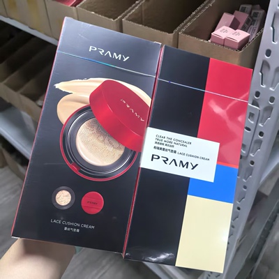 顺丰包邮！柏瑞美专柜红蕾丝气垫