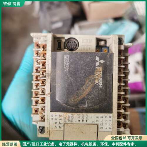 可维修三菱PLC，FX3GA-24MT-CM，拆机的外观成色如图，