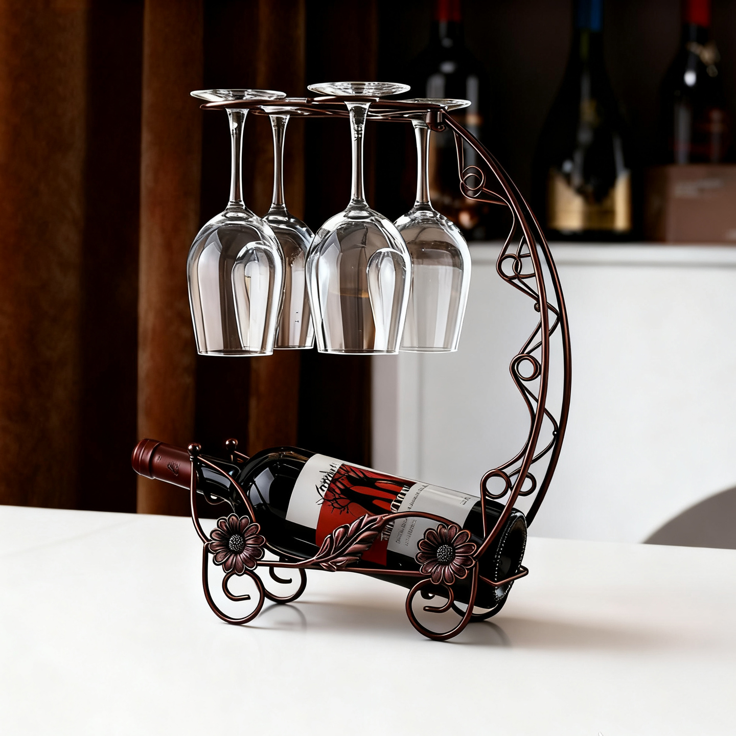 边柜高脚杯醒酒器家居装饰品