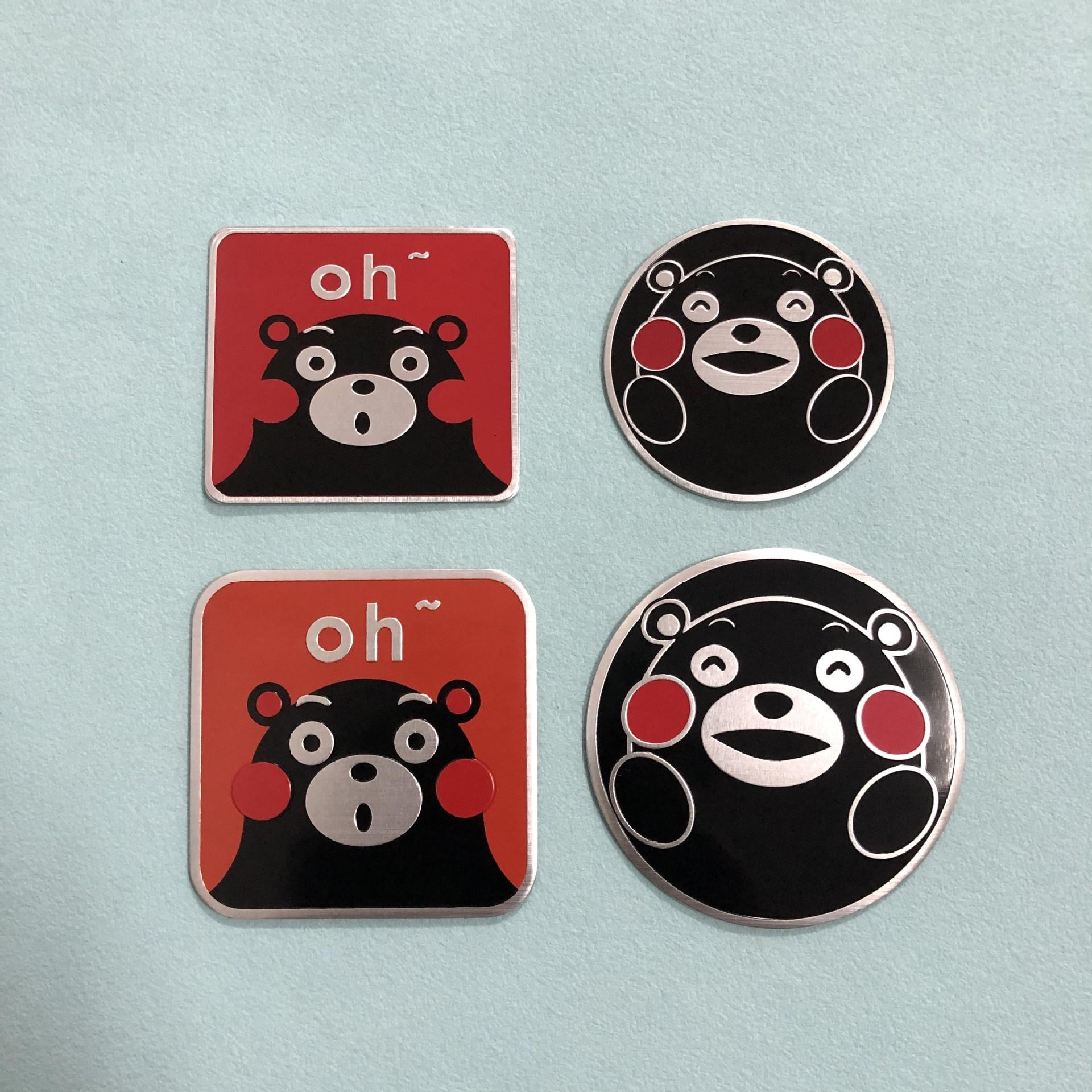 可爱卡通车贴熊本熊创意改装