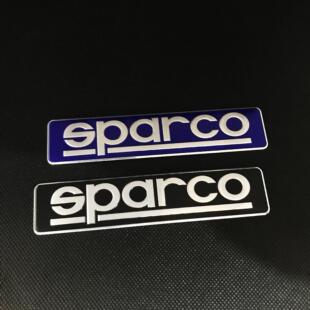 sparco车贴 个性改装金属铭牌汽车通用装饰尾标贴标 划痕遮挡铝标