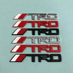 TRD车标 金属贴标 trd中网标个性 尾标侧贴 适用丰田锐志凯美瑞改装