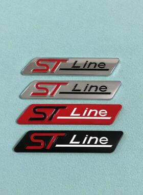STline车标贴 适用福特锐际福克斯改装叶子板贴标st line侧标尾标