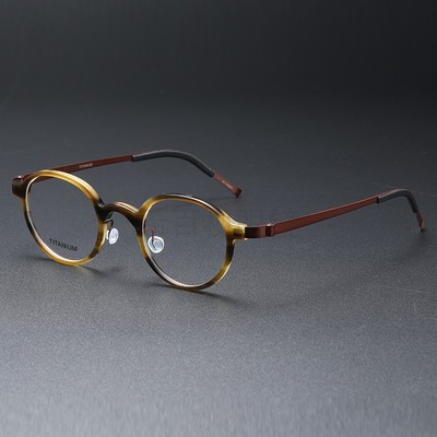 姜文同款9g大脸高度近视板材圆框