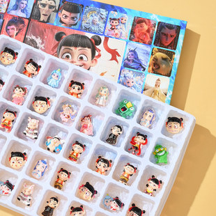 40洞哪吒戳戳乐盲盒精美树脂摆件六一儿童节男女孩惊喜礼物小礼品