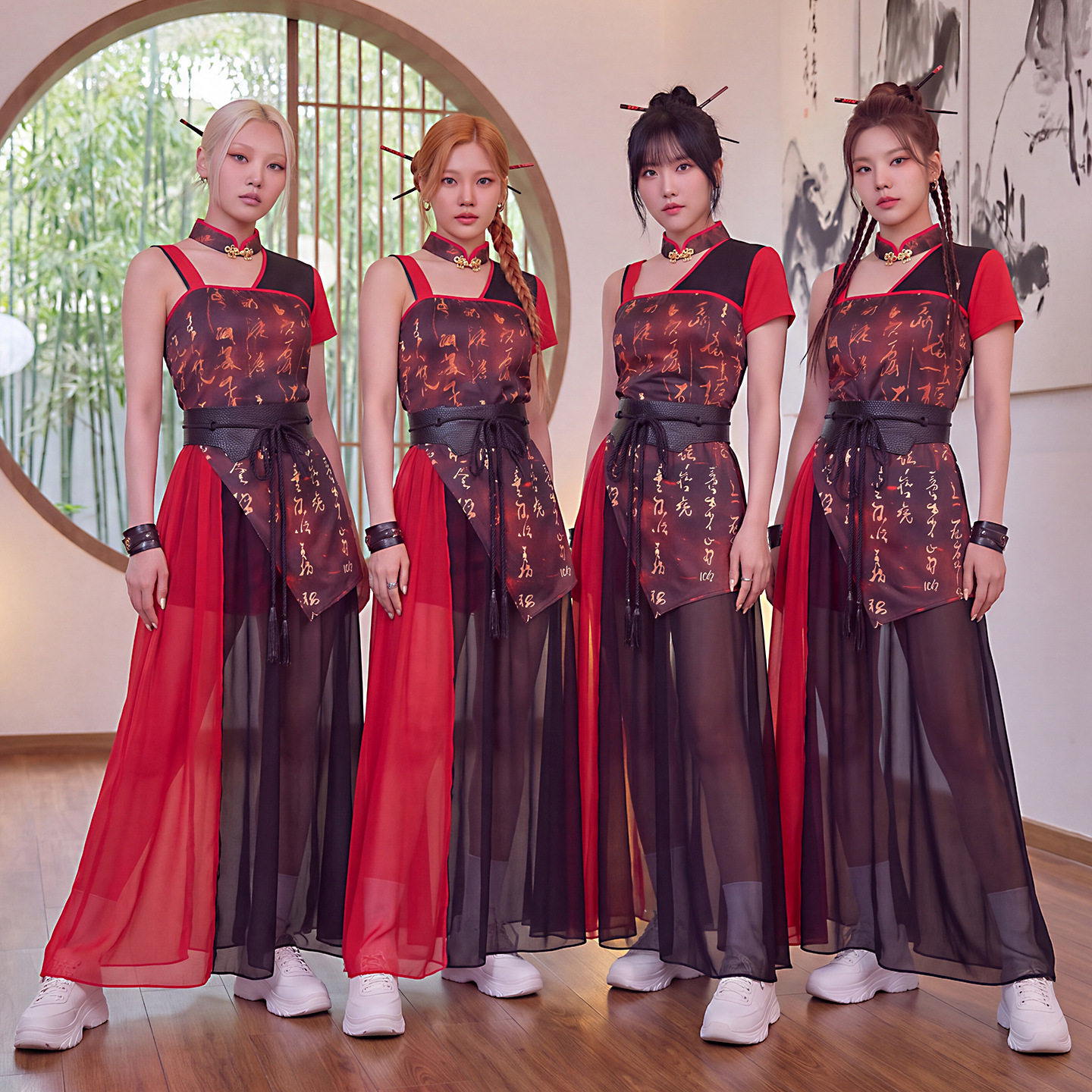 女团演出服中国风舞台装