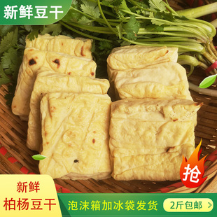 正宗柏杨湿豆干新鲜豆腐干利川柏杨特产新鲜胖子豆干原味豆腐干