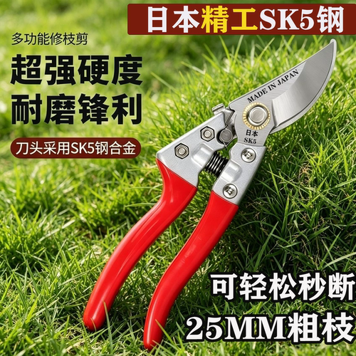日本精工园艺剪SK5钢园林修枝剪