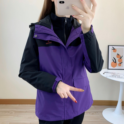 探拓男女秋冬冲锋衣防风防水